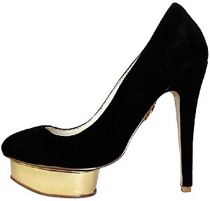 Туфлі Charlotte Olympia Dolly Pumps чорна замша